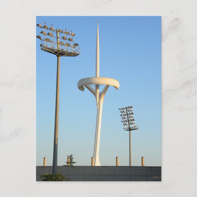 Carte Postale Tour TV de Barcelone (Devant)