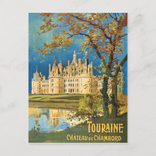 Carte Postale Touraine, Château de Chambord, France, vintage