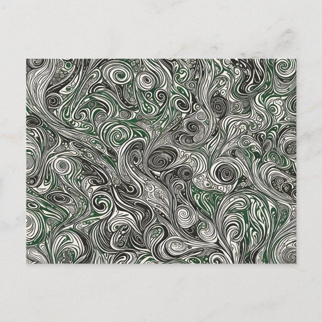 Carte Postale Tourbillons Modernes de Milieu de Siècle (Devant)