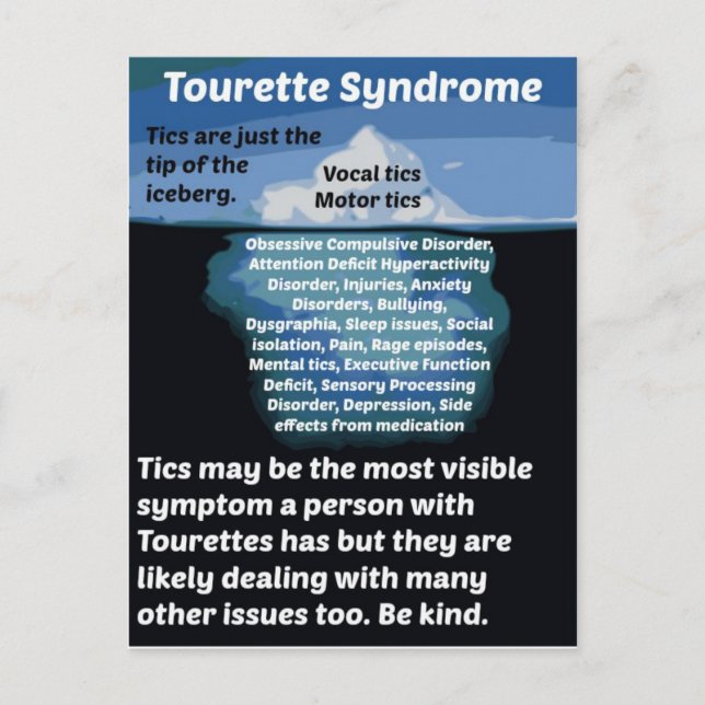 Carte Postale Tourettes n'est que la pointe de l'iceberg (Devant)