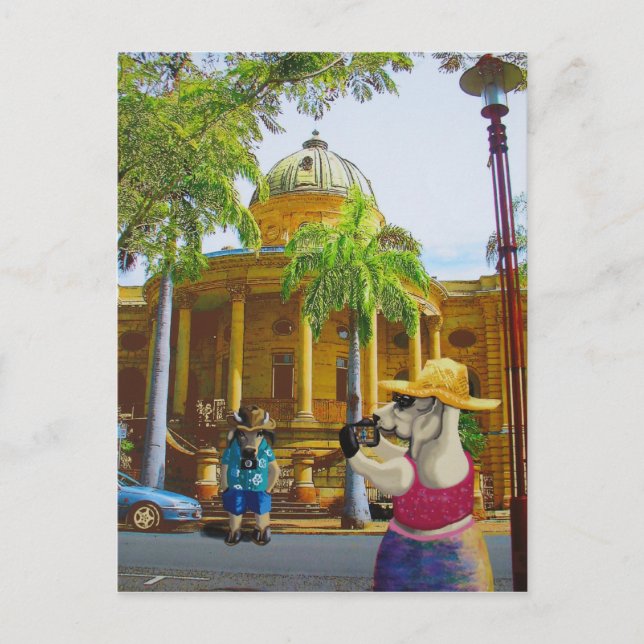 Carte Postale Tourisme à la douane (Devant)