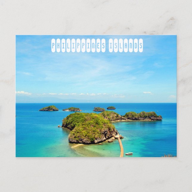 Carte Postale Tourisme des îles Philippines (Devant)