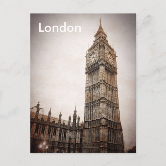 Carte Postale Tourisme vintage de Londres (Devant)