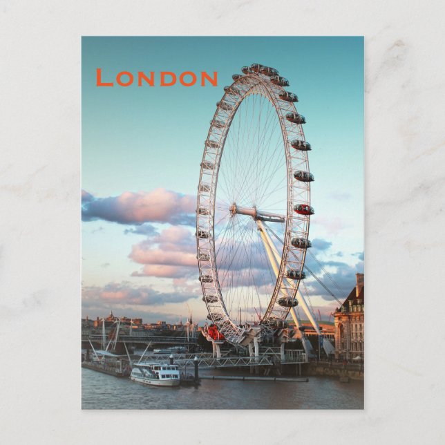 Carte Postale Tourisme vintage de Londres (Devant)