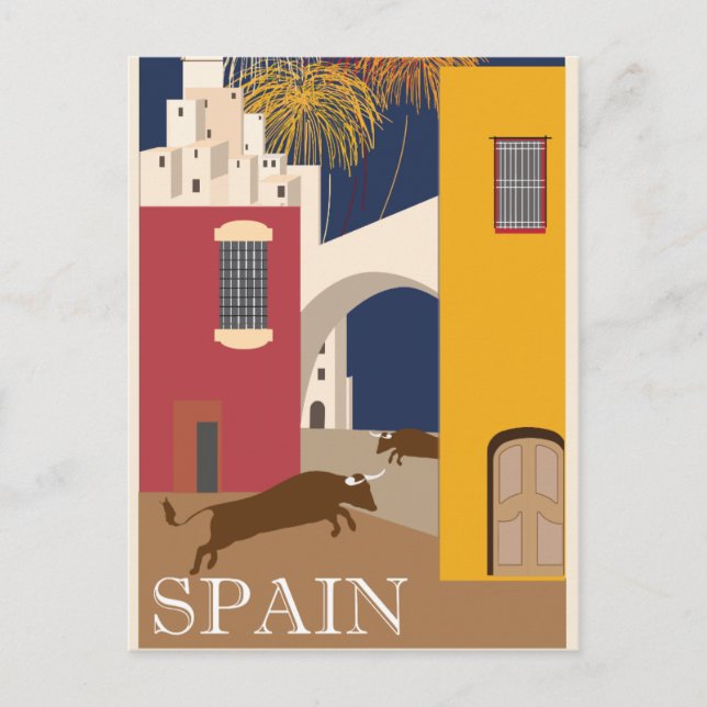 Carte Postale Tourisme vintage Espagne (Devant)