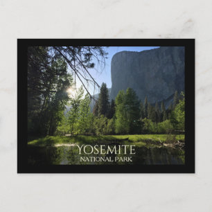 Carte postale touristique du parc national Yosemit
