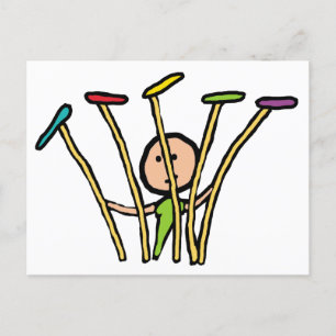 Carte Postale Tournage de plaque