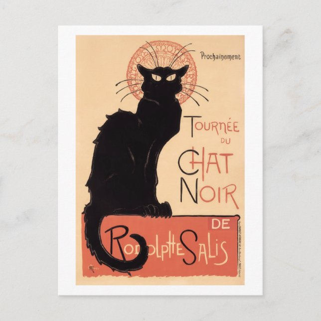 Carte Postale Tournee du Conversation Noir (1896) (Devant)