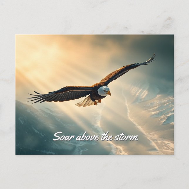 Carte Postale Tourner au-dessus de la tempête | (Devant)