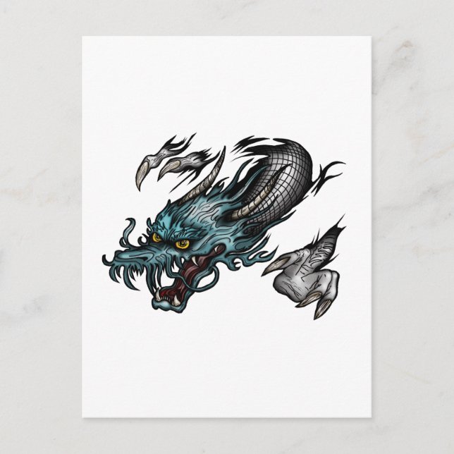 Carte Postale Tourner du dragon (Devant)