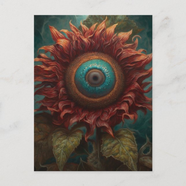 Carte Postale Tournesol À L'Oeil (Devant)