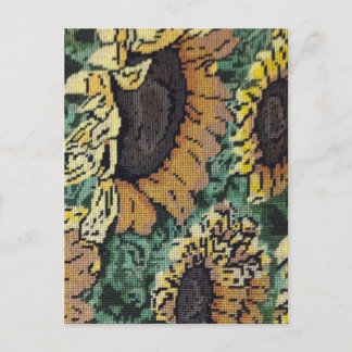 Carte Postale Tournesol Needlepoint