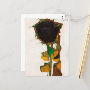Carte Postale Tournesol par Egon Schiele