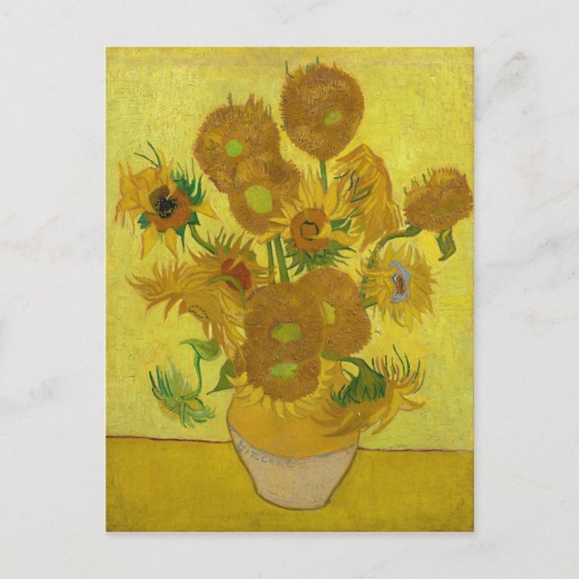Carte Postale Tournesols de Van Gogh Peinture Art (Devant)