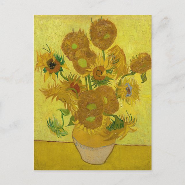 Carte Postale Tournesols de Van Gogh Peinture Art (Devant)