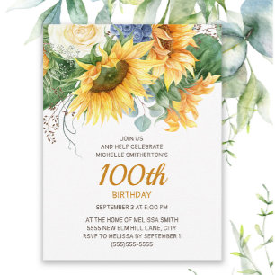 Carte Postale Tournesols Eucalyptus 100e anniversaire