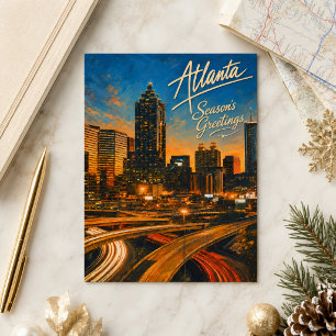 Carte Postale Tournoi de football d'Atlanta 2026 Souvenir