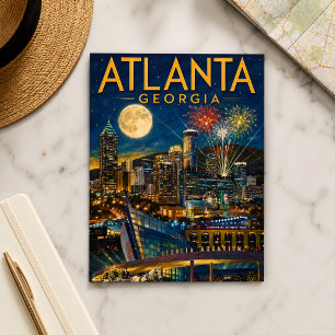 Carte Postale Tournoi de football d'Atlanta Géorgie 2026 Souveni