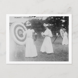 Carte Postale Tournoi de tir à l'arc à Boston, MA Photographie