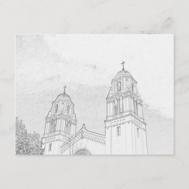 Carte postale - Tours de cloche de l'église à coul (Devant)