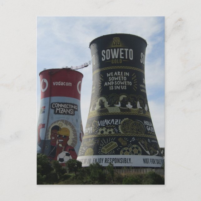 Carte Postale tours de refroidissement soweto (Devant)