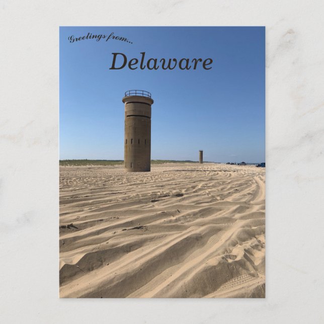 Carte Postale Tours d'observation au Cap Henlopen Delaware (Devant)