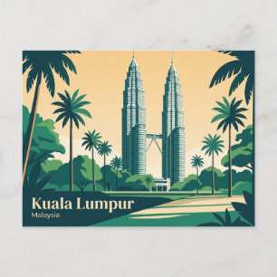 Carte Postale Tours jumelles Petronas Malaisie