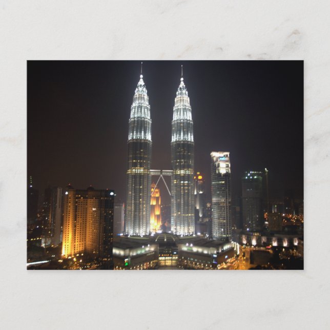 Carte Postale Tours Petronas, Kuala Lumpur, Malaisie (Devant)