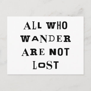 Carte Postale Tous ceux qui errent