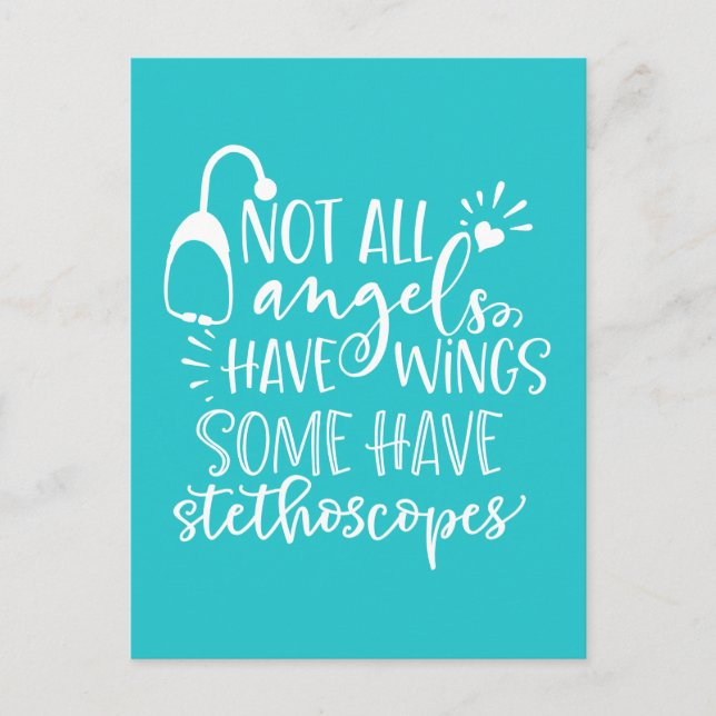 Carte Postale Tous les anges n'ont pas d'ailes Certains ont des  (Devant)