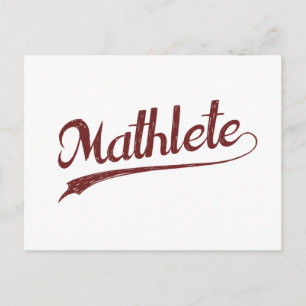 Carte Postale Tous les athlètes Math Math Star Mathlete