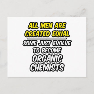 Carte Postale Tous Les Hommes Sont Créés Également...Chimistes O