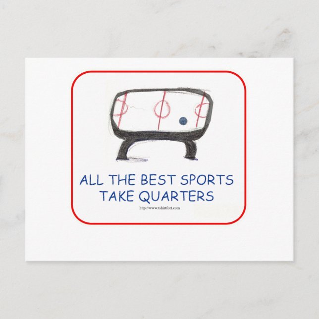 Carte Postale Tous les meilleurs sports prennent place (Devant)