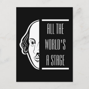 Carte Postale Tous les Mondes d'A Stage Shakespeare Citer Thespi