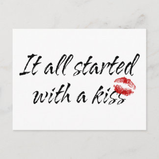 Carte Postale Tout A Commencé Par Une Maternité Baiser