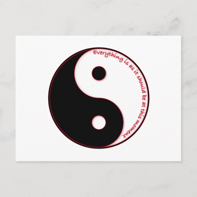 Carte Postale Tout est comme il devrait être en ce moment (Devant)