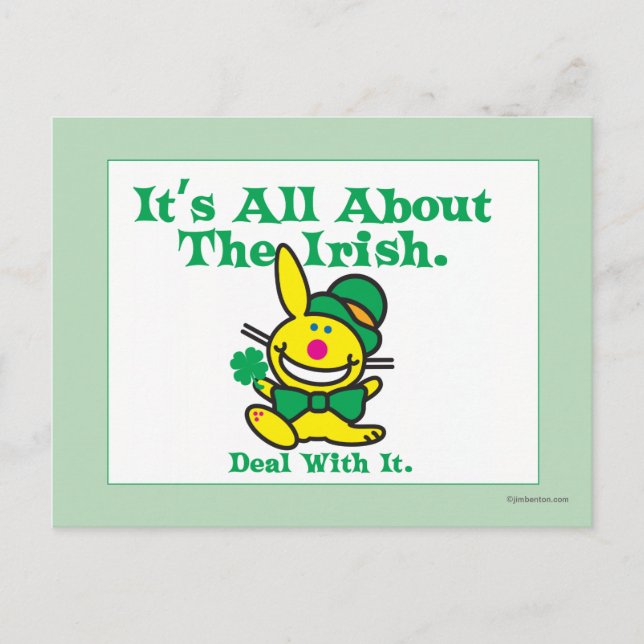 Carte Postale Tout est sur l'irlandais (Devant)