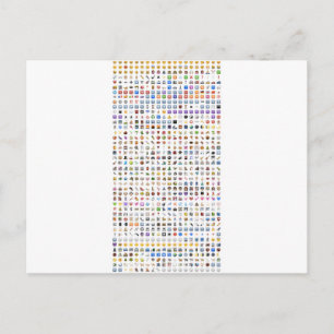 Carte Postale Tout iPhone / iOS emojis