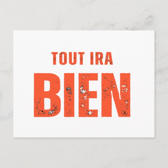Carte Postale Tout Ira Bien  (Devant)