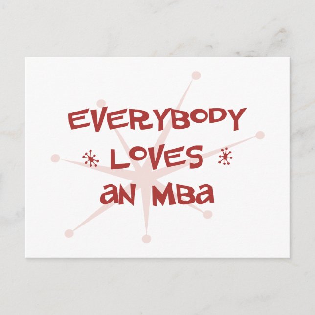 Carte Postale Tout Le Monde Aime Un MBA (Devant)