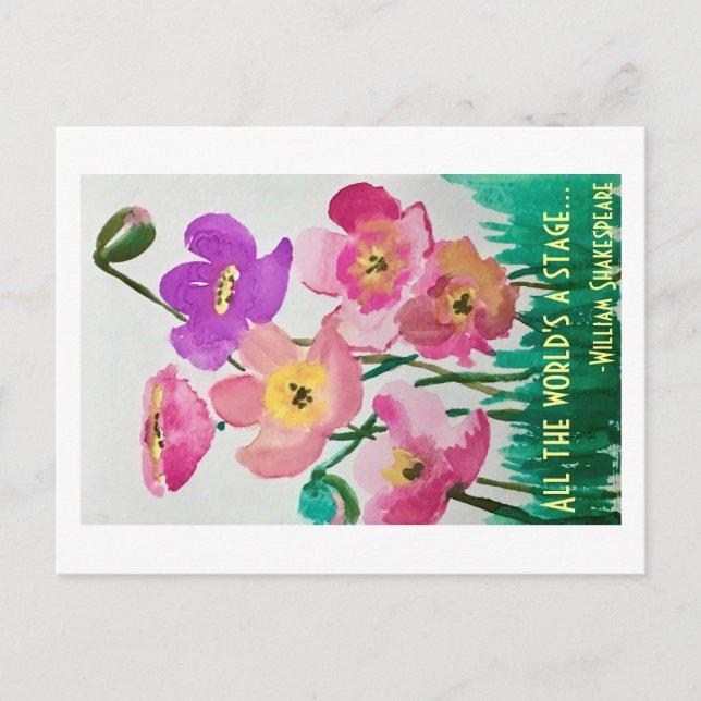 Carte Postale Tout le monde est une scène (Devant)