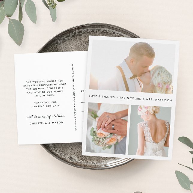 Carte Postale Tout simplement indiqué | Merci photo Mariage (Créateur téléchargé)