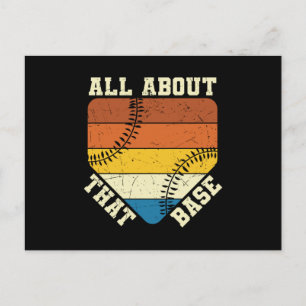 Carte Postale Tout Sur Cette Base   Design magnifique du basebal