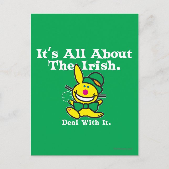 Carte Postale Tout sur l'Irlandais (vert) (Devant)