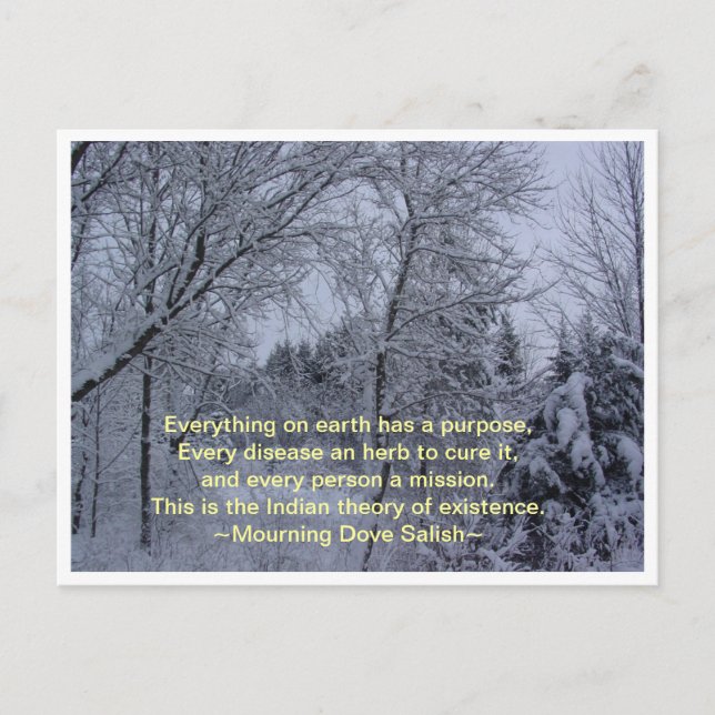 Carte Postale Tout sur terre (Devant)