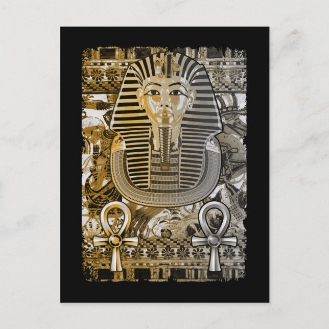 Carte Postale Toutânkhamon Égypte ancienne Pharaon Roi Toutânkha (Devant)