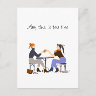Carte Postale Toute heure est l'heure du thé Amis Amitié