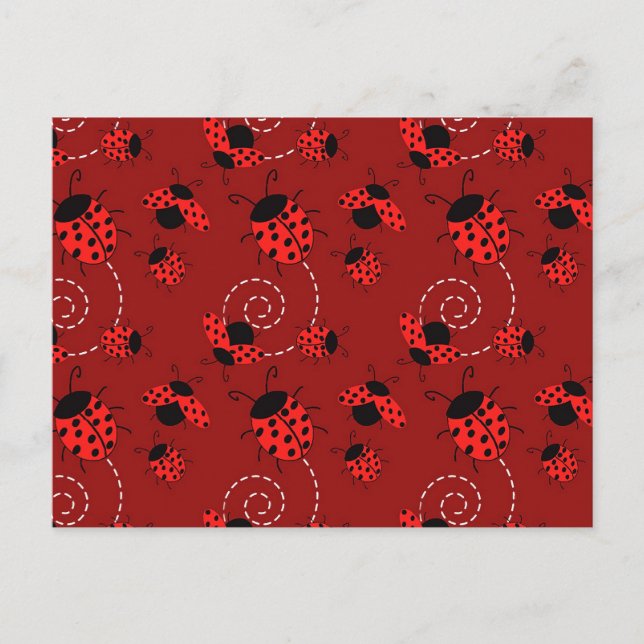 Carte Postale Toute la conception de Ladybug (Devant)