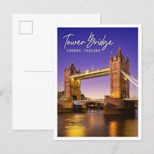 Carte Postale Tower Bridge by River Thames à Londres Angleterre