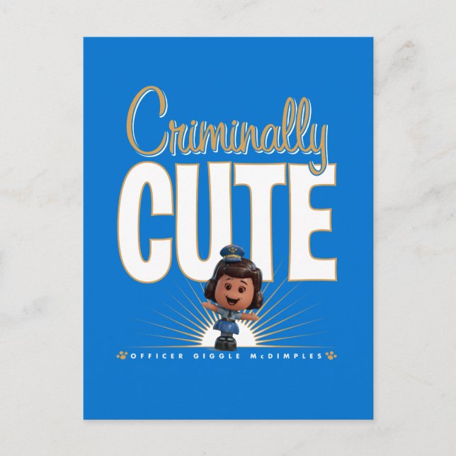 Carte Postale Toy Story 4 | "Criminellement mignon" Giggle McDim (Devant)